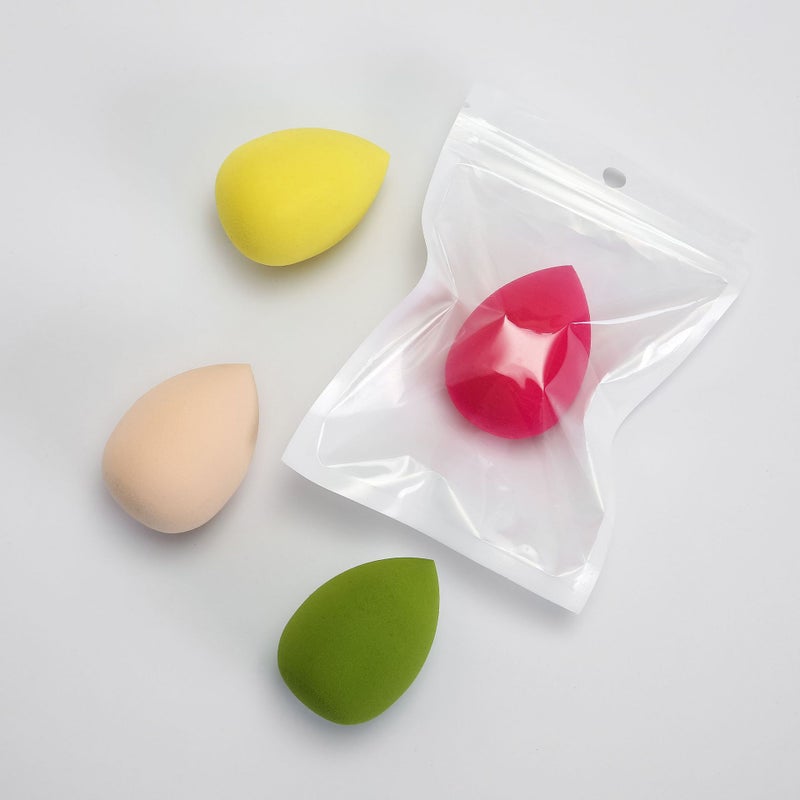 4*6 Premium Non-Latex Powder Puff Water Drop Gourd Beveled Powder Puff Face Wash Puff Makeup Cotton Beauty Egg Becomes Larger When Exposed To Water - Image 1